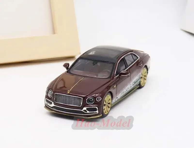 MINIGT 1/43 For Bentley TSM 2021 8# Alloy Model Car Kids Toys Boys Birthday Gifts Hobby Display Collection Simulation Brown