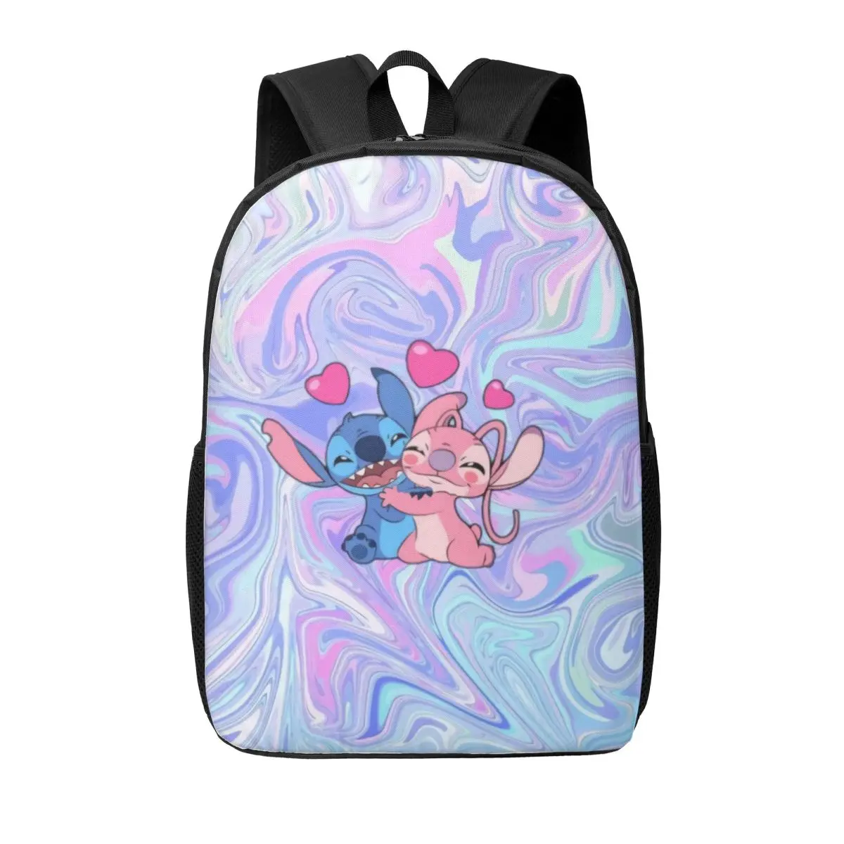 

Custom Stitch Angel Heart Love Anime Backpacks for Women Men Water Resistant College School Bag Print Bookbag