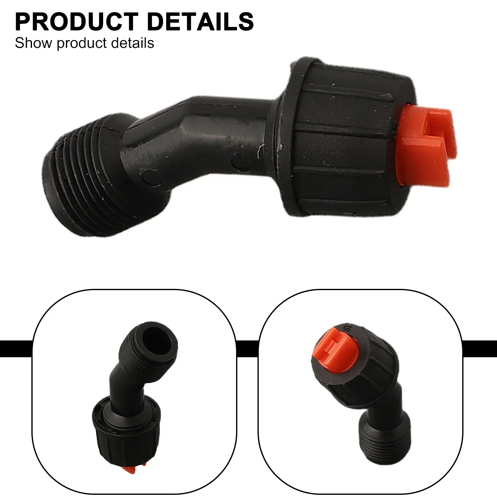 

1pc Knapsack Electric Sprayer Nozzle Black PP Conical Replacement Garden Sprayer Nozzle Tool Set For Yard Lawn Jardineria