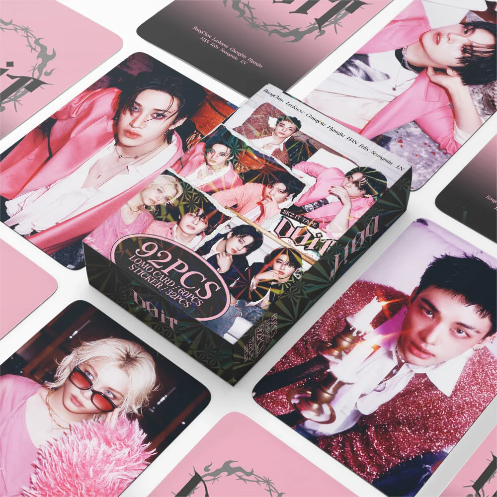 

Новая K-POP карточка айдола 92P: Фотокарточка Pink "DO IT" для фанатов, коллекционные Lomo-карточки HAN, Феликс, Хёнджин, S