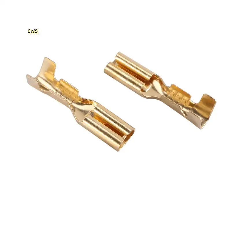 1000Pcs 여성 남성 스페이드 압착 단자 슬리브 와이어 랩 커넥터 22-16 Awg 2.8Mm