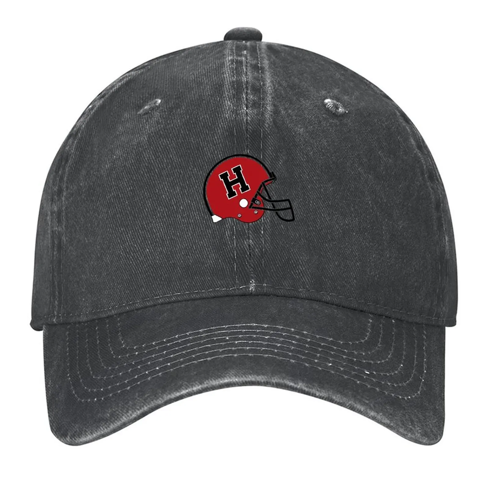 

harvard crimson football helmet logo Baseball Cap Hip Hop men's big size hat Unique hats Luxury Hat Boy Child Women's