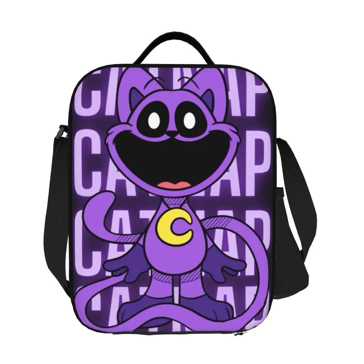 

Custom Smilings Critters Game Cartoon Lunch Bag Women Thermal Cooler Insulated Lunch Boxes for Adult Office