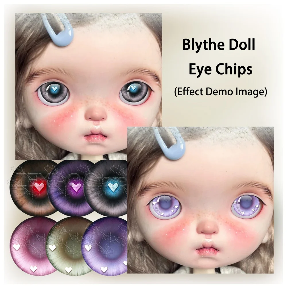 6Pairs Blyth Doll Eyes Creative Pattern Eye Toy Glass Eyes Cabochons Round Dragon Cat Eye Toys DIY Jewelry MS018