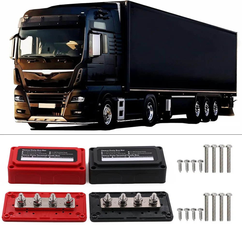 4x M8 محطة 300A محطة كتلة النايلون الألياف الزجاجية قاعدة 12 فولت تيار مستمر امدادات الطاقة اتصال كتلة 138X69X 44.5 مللي متر