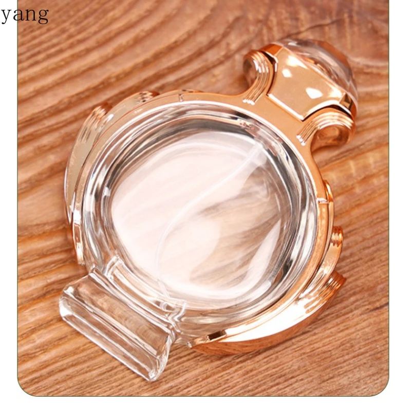 LMM creative glass perfume bottle 80ml crystal white spray sample sub-packaging glass bottle