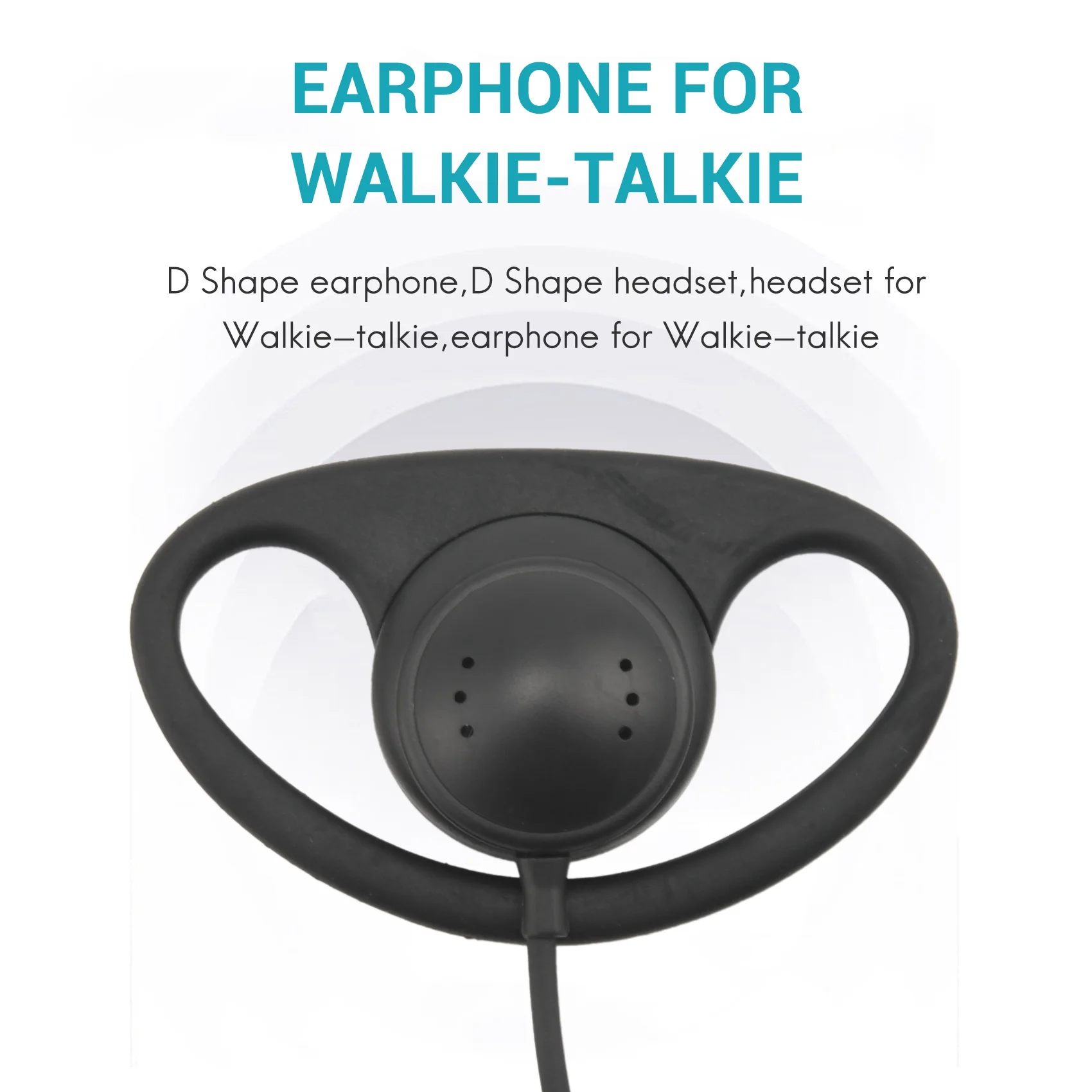 A42T 3,5 MM Nur Hören D Form kopfhörer headset Ohrhörer Ohrbügel FÜR LAUTSPRECHER MIC MOTOROLA KENWOOD Walkie-talkie