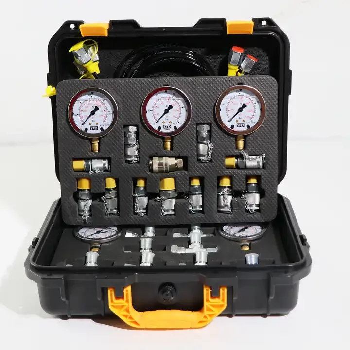 

Гидравлический испытательный комплект 5 испытательных шлангов 5 Манометр 12 испытательных соединений 10 тройных соединений