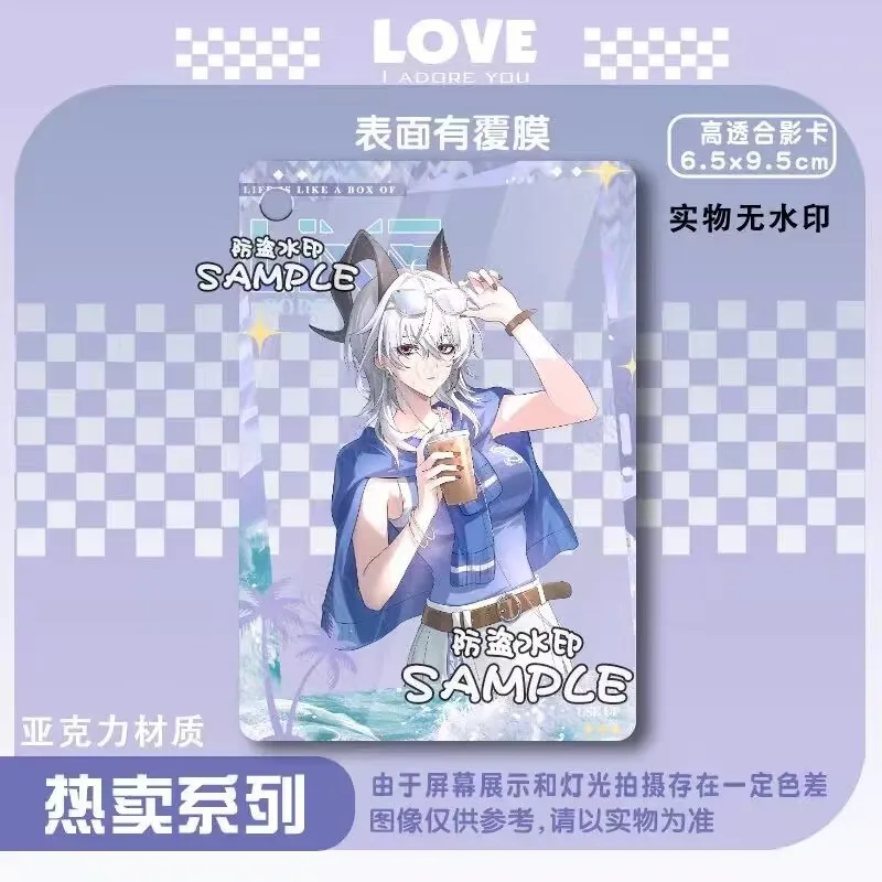 「Mingchao」Gu Zi「Phoebe、Katia、Zanni」フォトペンダントアクリルギフト、透明カード、周辺機器