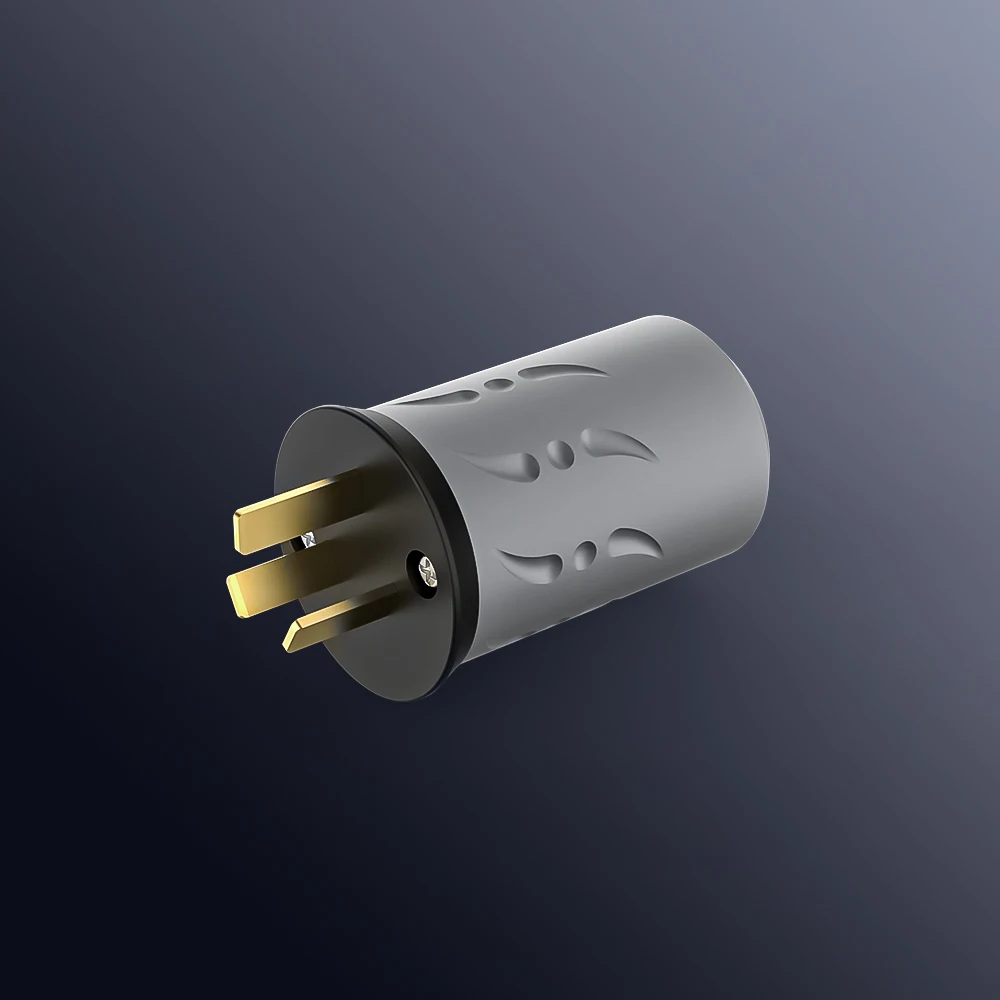 Viborg VN506G AC Power Connector Socket for HIFI Systems - Austrian AU Electrical Power Plug Compatible with Australia New Zeala