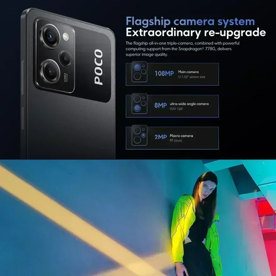 POCO X5 Pro-teléfono inteligente 5G versión Global, Smartphone con 128GB/256GB, NFC, Snapdragon 778G, pantalla DotDisplay AMOLED de flujo de 6,67