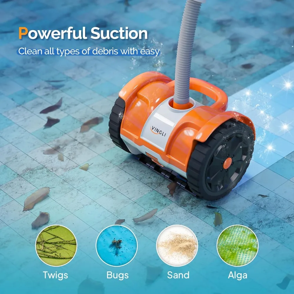 (actualización 2025) Aspiradora de piscina limpiadora de piscina lateral de succión barredora automática para piscina enterrada, potente succión