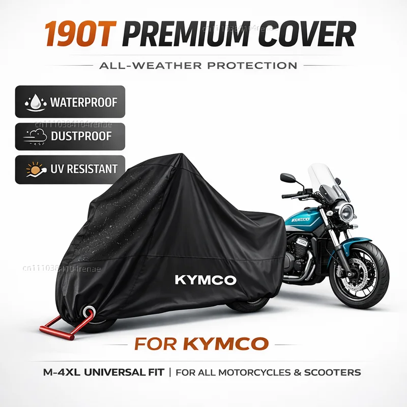 

For KYMCO Xciting 250 300 400 AK550 AK 550 2017 - 2020 190T Scooter Cover Waterproof Dustproof UV Protection All Season