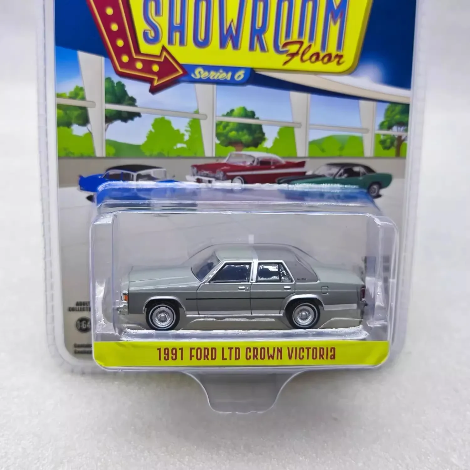 GreenLight 1:64 1991 Ford LTD Crown Victoria Metal Diecast لعبة معدنيّة سيارات نموذج سيارات للأطفال الأولاد هدية ساخنة