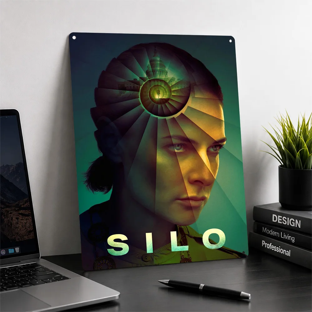 Silo TV Series Promotional Metal Poster Film Wall Art Customized Retro Tinplate Sign for Movie Room Man Cave Home Decor Plaque