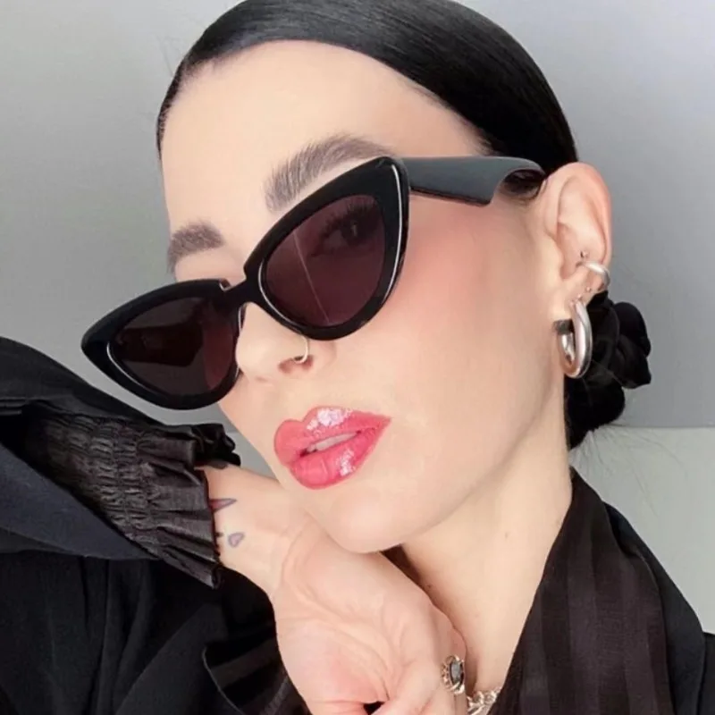 Trend Cat Eye Sonnenbrille Frauen Luxus Marke Mode Gläser Weibliche Brillen