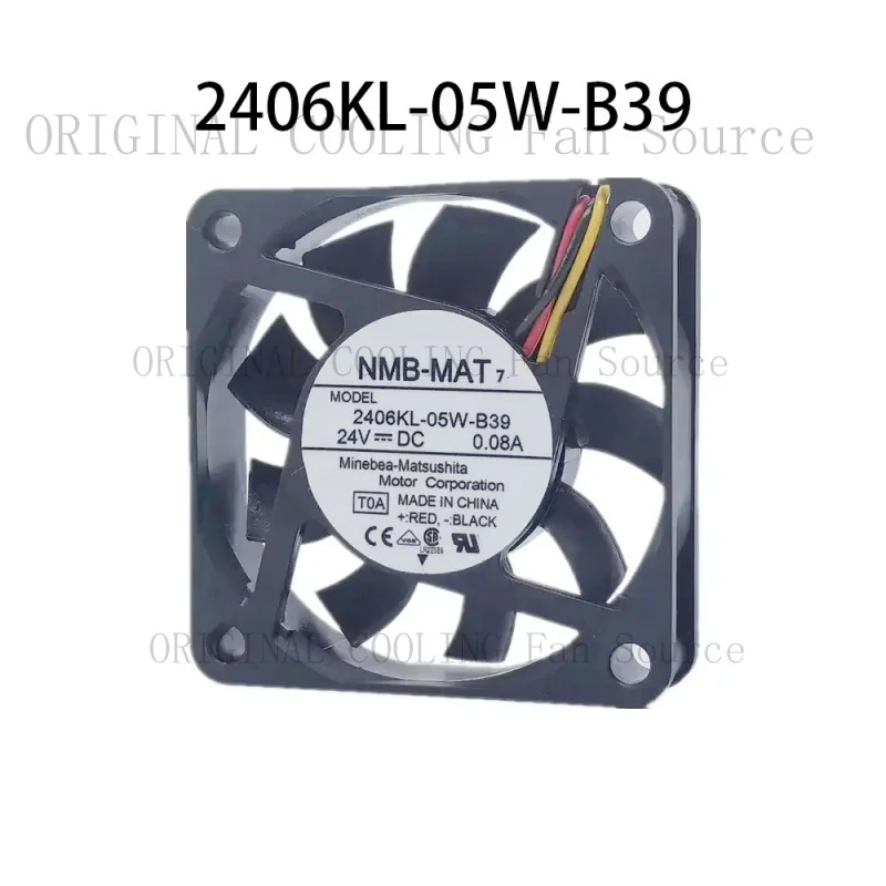 

Новый вентилятор для сервера NMB 2406KL-05W-B39, 24VDC 0.08A, 60*60*15 мм, 3-контактный, прочный радиатор
