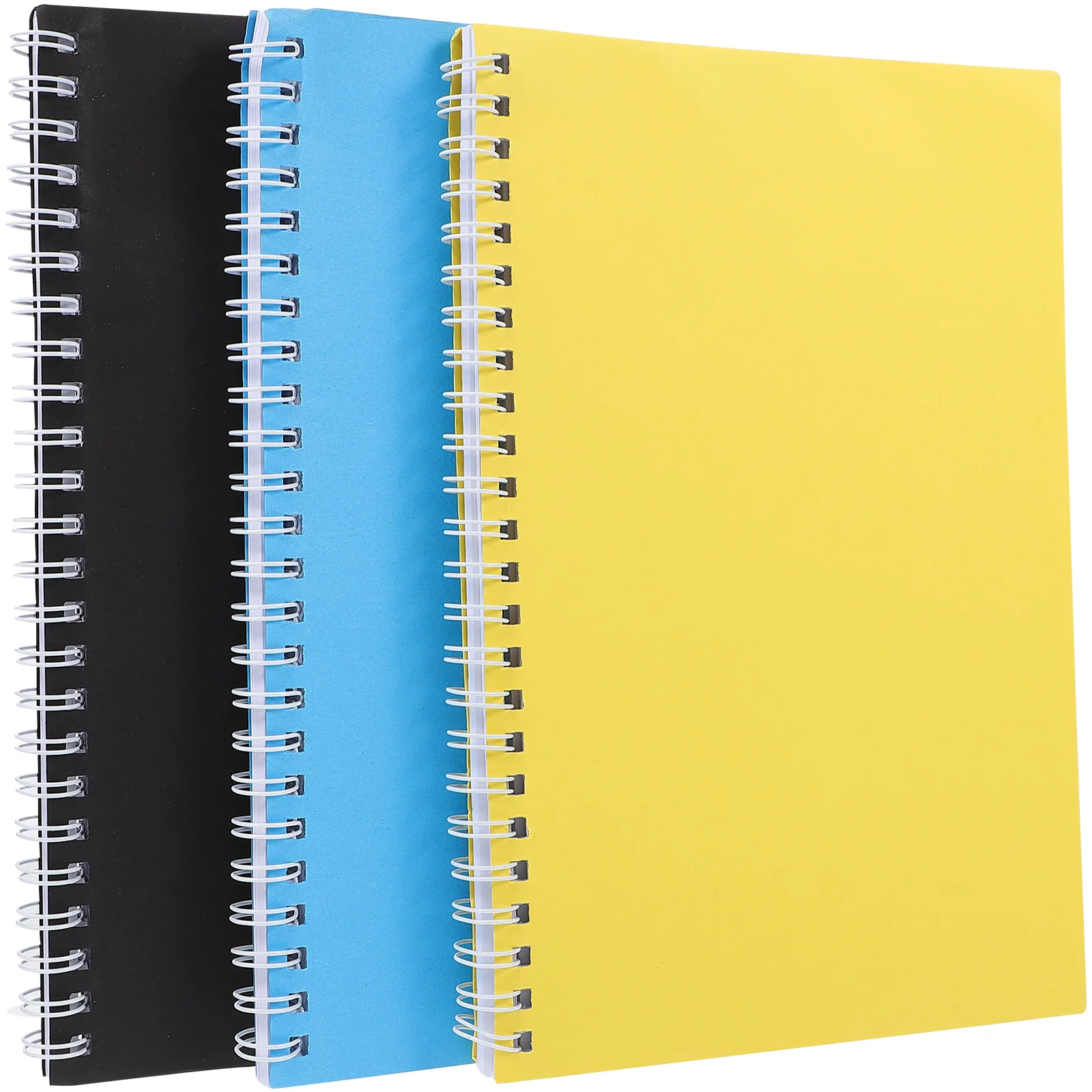 Cuaderno de tareas de línea Horizontal lateral, cuaderno para tomar cuadernos, diario grueso académico en espiral, papel estético bonito, 3 uds.