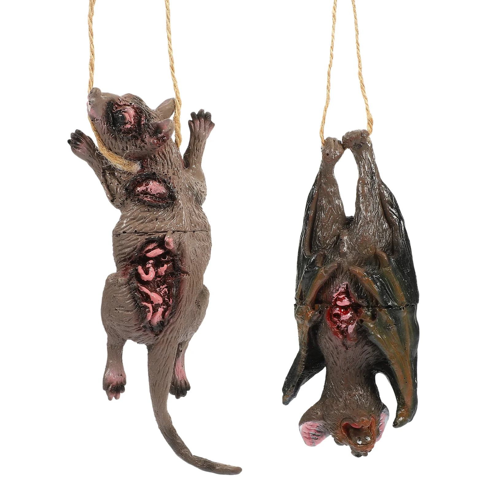 Horror Decoration Props Halloween Supplies Creepy Animal Scary Bat Fake Model Animals Trick Ornament