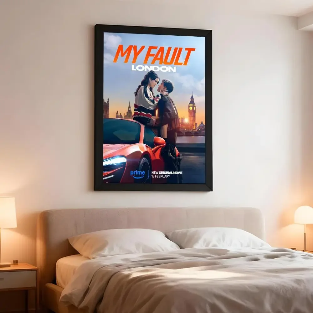 Movie Romance My Fault Poster Artistic Wall Decor Indoor Outdoor Home Ornament for Collectors