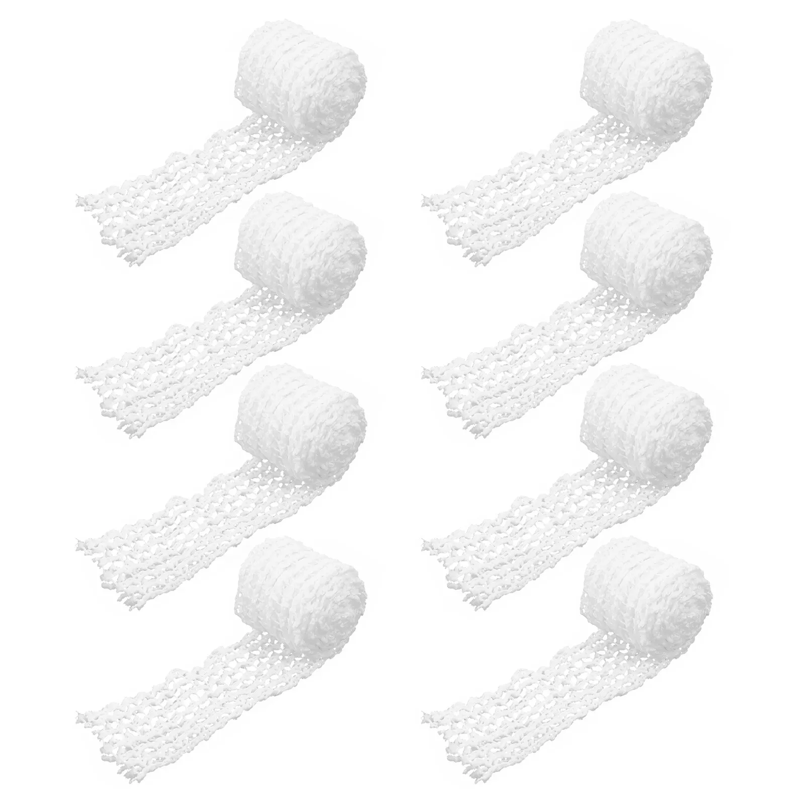 8Pcs Ham Packaging Net Cotton Meat Netting Roll Elastic Sausage Trussing Kitchen Supplies Meat Pork Thread Rope
