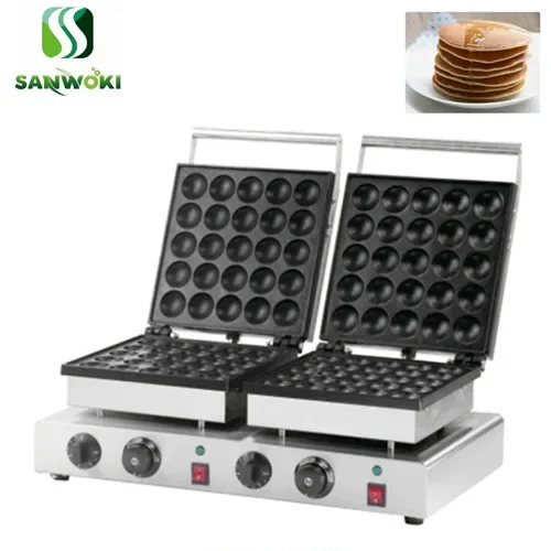 Commercial double head mini dutch pancake maker  Poffertje grill machine muffin making machine Dorayaki baker machine