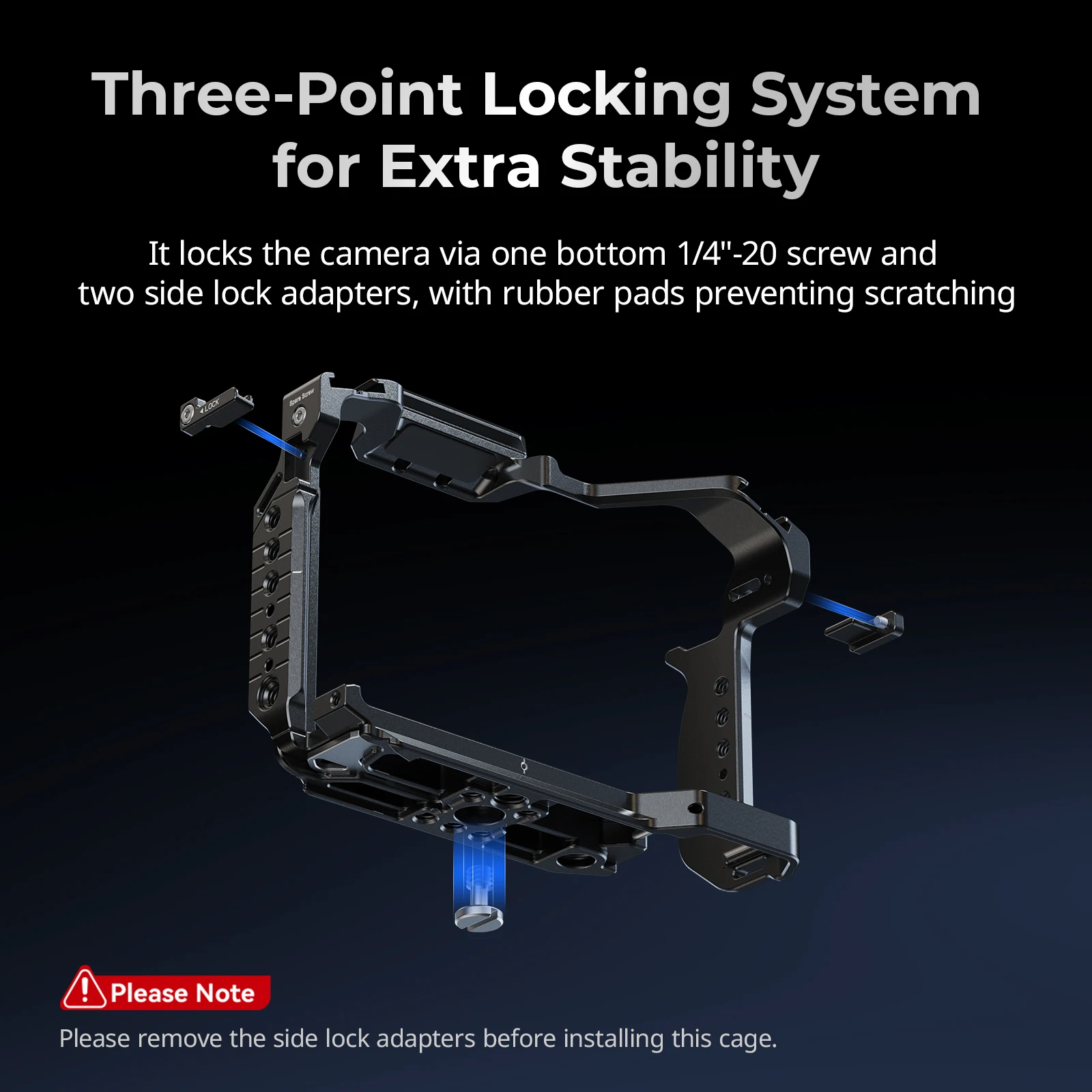 SmallRig S1R II ชุดกรงสําหรับ Panasonic LUMIX S1R II พร้อมที่จับด้านบนสาย USB-C CLAMP W Arca-Swiss Quick-Release แผ่น 4903