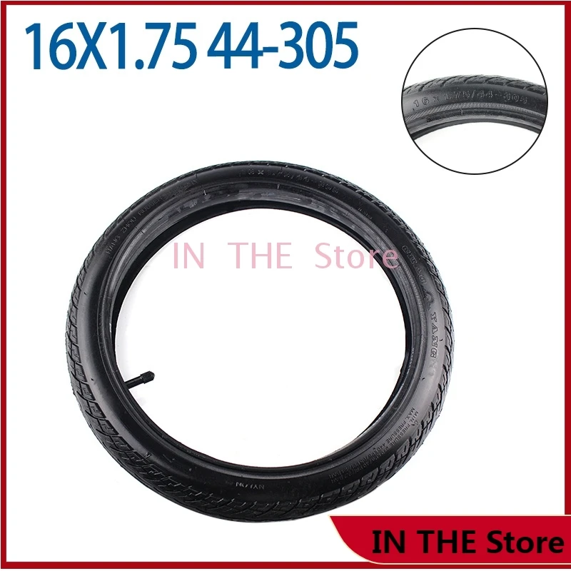 High performance 16x1.75 44-305 inner and outer tire fits many gas electric scooters and e-Bike 16*1.75