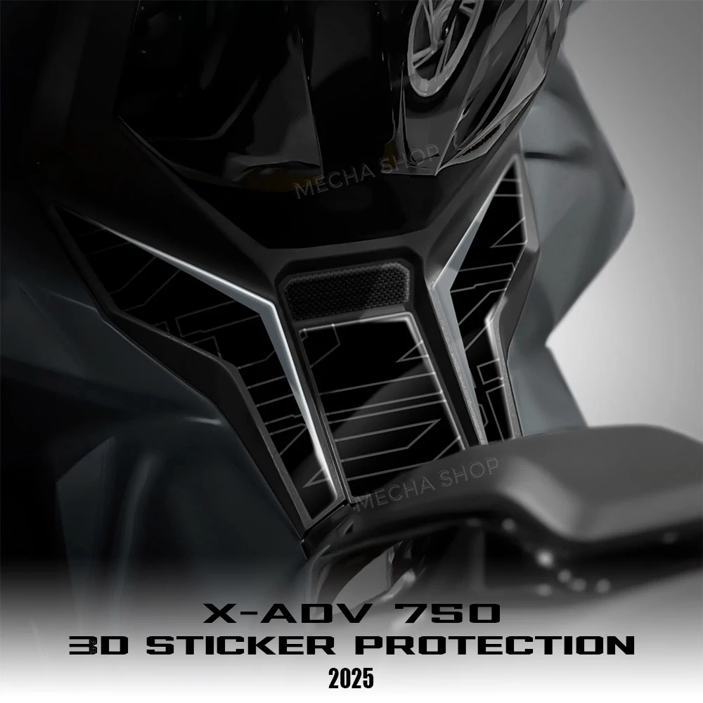 3DTank Pad Center Area 3D Sticker Protection Kit For X-ADV 750 XADV750 2021 2022 2023 2024 2025 2026