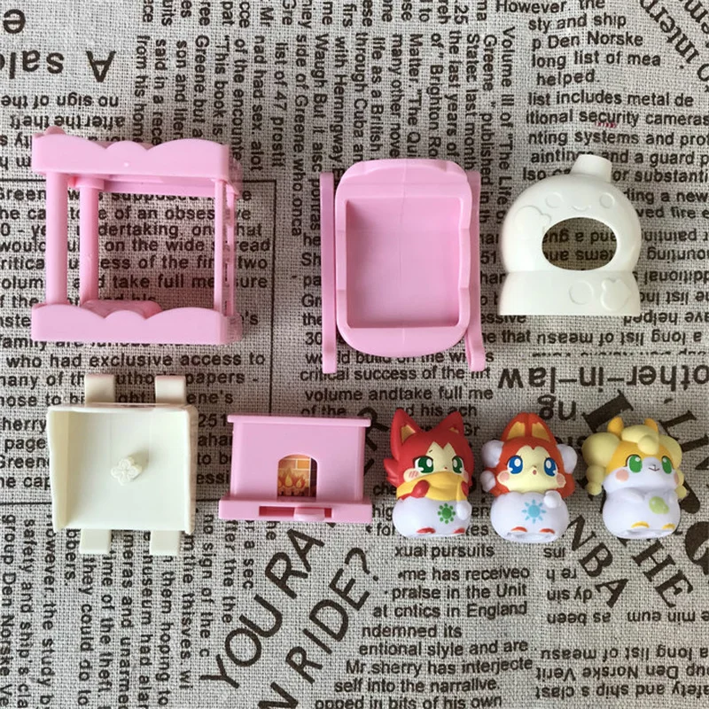 4cm kreskówka COCOTAMA figurka zabawka PCV zabawka dla dzieci model kolekcjonerski