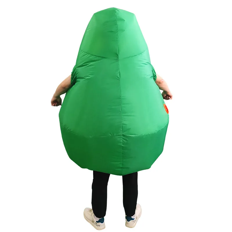 Avocado Inflatable Costumes Cartoon Blow Up Clothes Halloween Party Cosplay Costume Funny Performance Props view 5