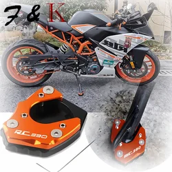 Fit For KTM RC390 RC 390 2017-2024 CNC Kickstand Foot Side Stand Extension Pad Support Plate Enlarge