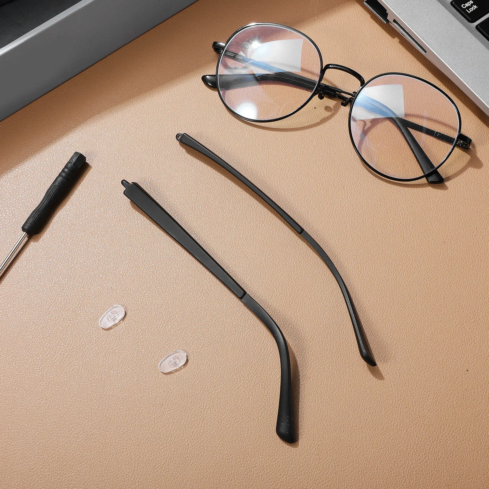 1Set Eyeglasses Arm Legs Replacement Frames Wear Resistant Comfortable Nonslip Temples for Glasses Repair Kit Glasses Repair Kit