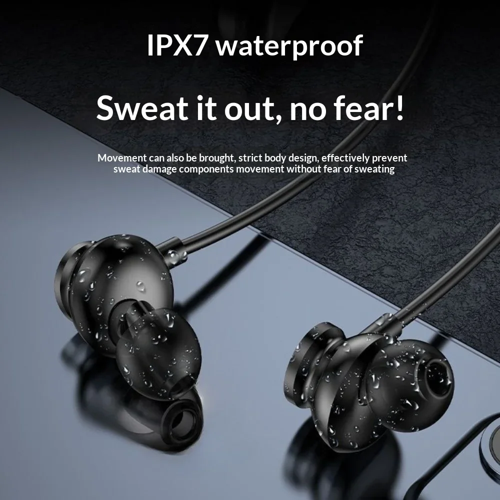 2025 New Model Neck-hung Bluetooth Headphones Non-In-Ear Comfortable Wearing Noise Cancellation Ultra-Long Battery Life Sports F view 3