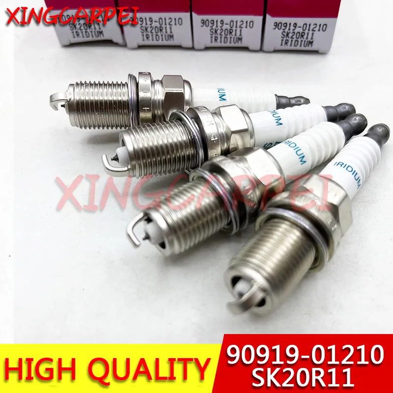 4 Uds SK20R11 90919-01210 bujías de iridio Japón para Toyota Scion Camry RAV4 Tundra Lexus 4.7L/V8