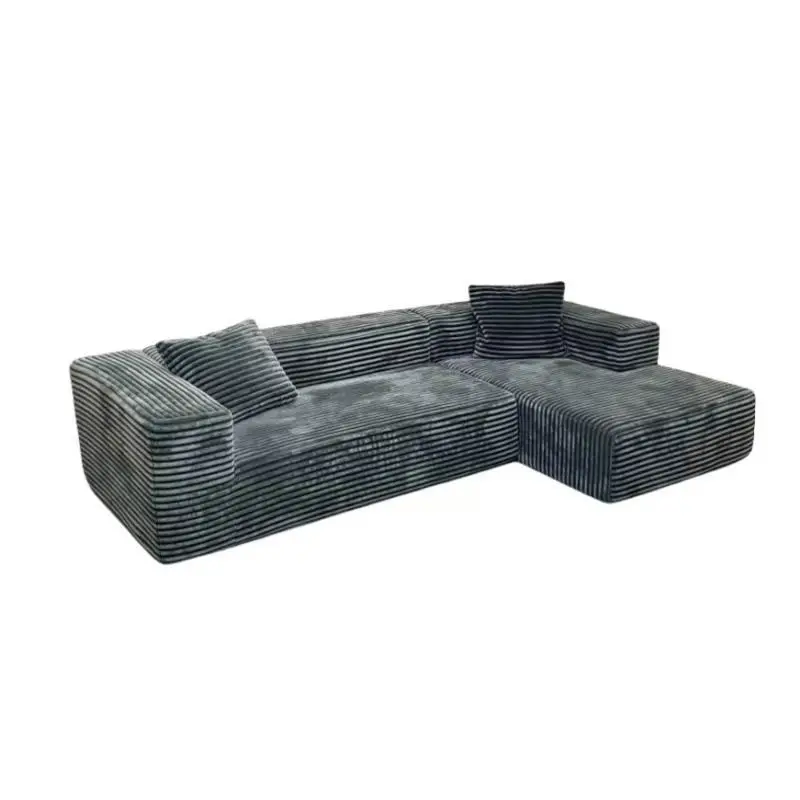 Modern Fabric Upholstered Modular Corner Sofa Bed Set High Density Boneless Eco-Friendly Hotel Apartment Home Use