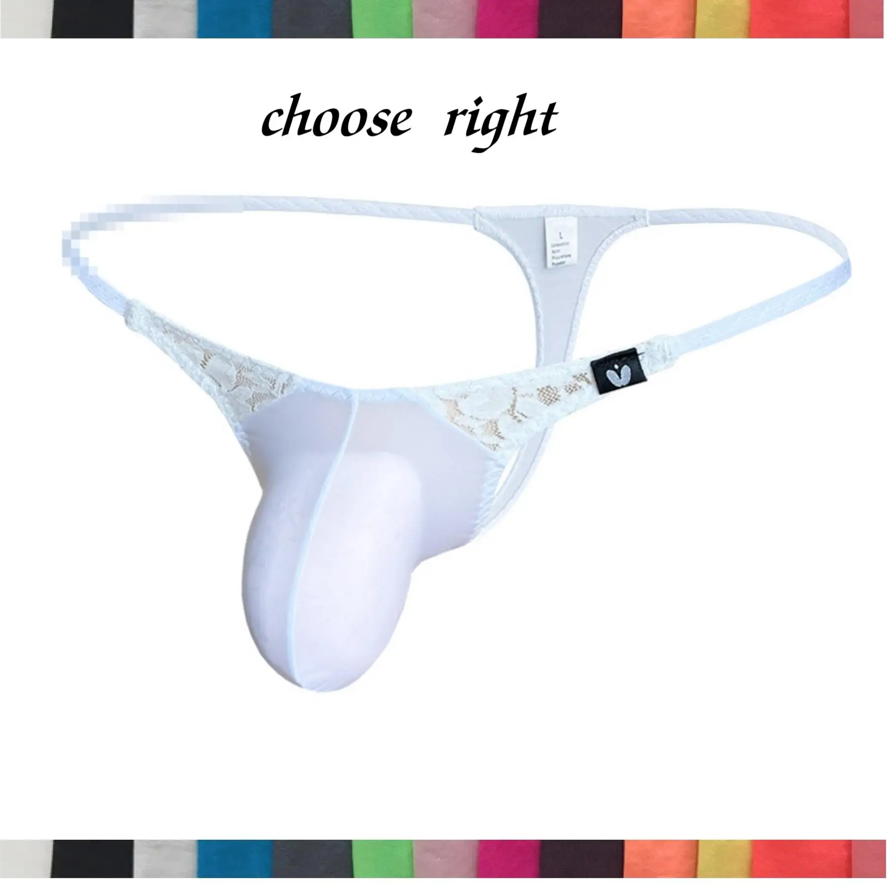 남자의 큰 가방 낮은 허리 레이스 가죽 끈 신축성있는 g-문자열 주머니와 시시 편안한 팬티 섹시한 게이 속옷