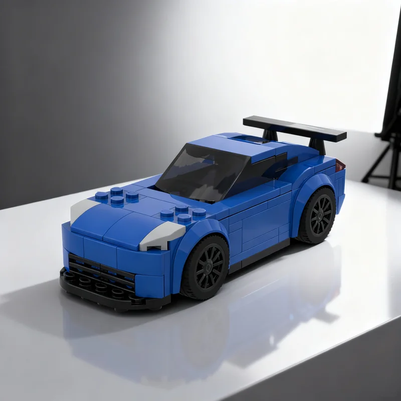 153pcs MOC Nissan 350z Racing Car Collectible Building Blocks Model Pack Creative Series Collector Ace Toy Gift For Collectors