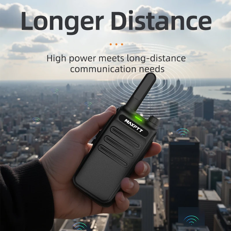 2 قطعة Maxptt Tk175 جهاز اتصال لاسلكي صغير Type-C لا يتطلب ترخيص محمول اتجاهين راديو الهواة الكبار جهاز اتصال لاسلكي مناسب للبناء والإدارة على الطرق #6