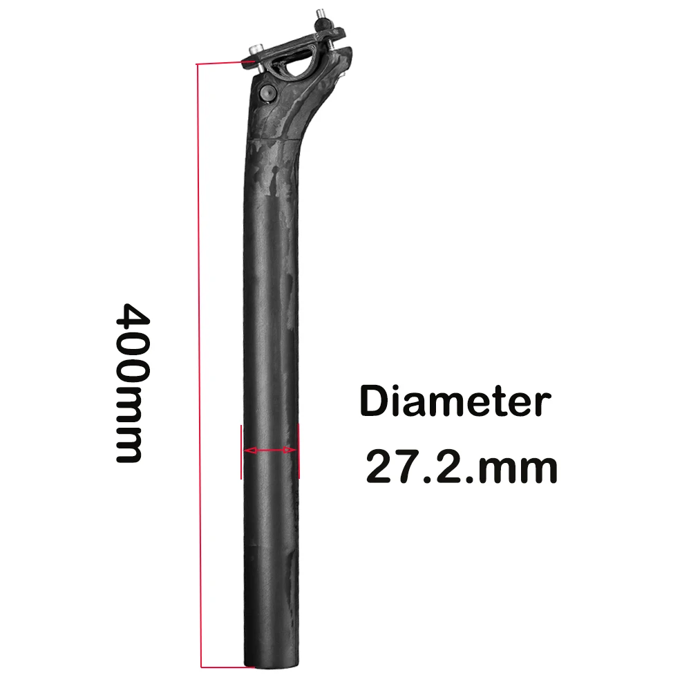 Elitaone Carbonfaser-Sattelstütze 27,2/30,9/31,6mm Matt Schwarz Offset 20mm Leichtgewichtig Langlebig MTB Rennrad Sattelstütze Fahrradteil