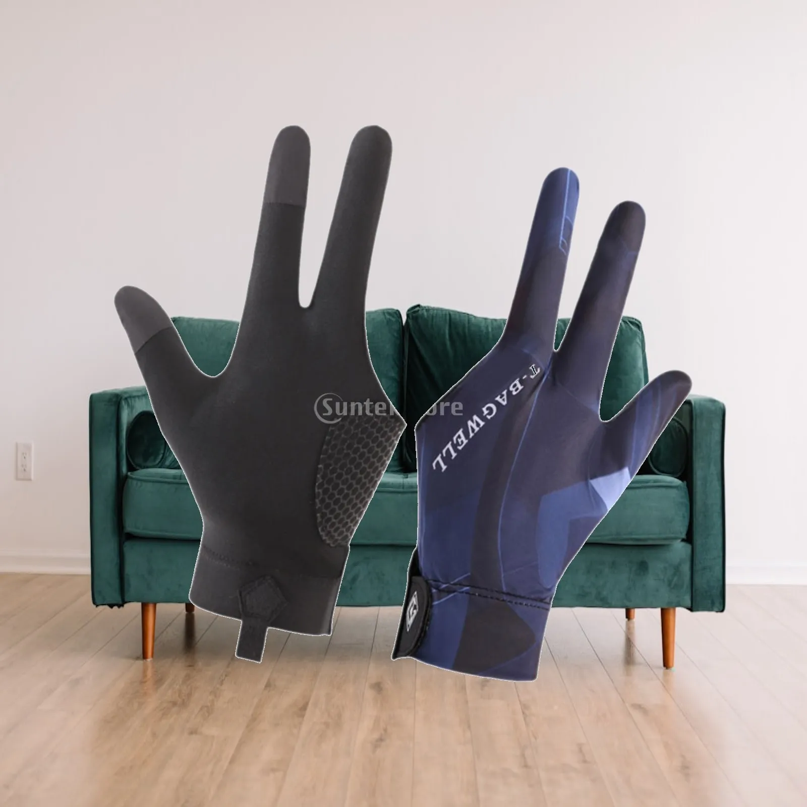 Elastic Billiard Gloves Three Finger Mesh Professional Pool Glove Portable Accessories for Billiards Practice