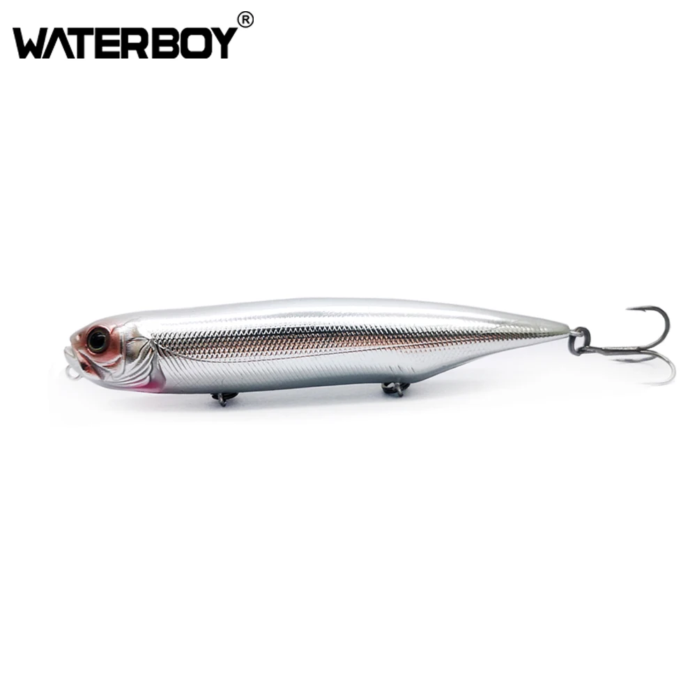 12 سنتيمتر 21 جرام قلم رصاص الصيد الطعم المياه المالحة توبواتر الأسماك الكلب حشرجة الموت الاصطناعي عصا الطعم 3 السنانير الصعب الصيد إغراء