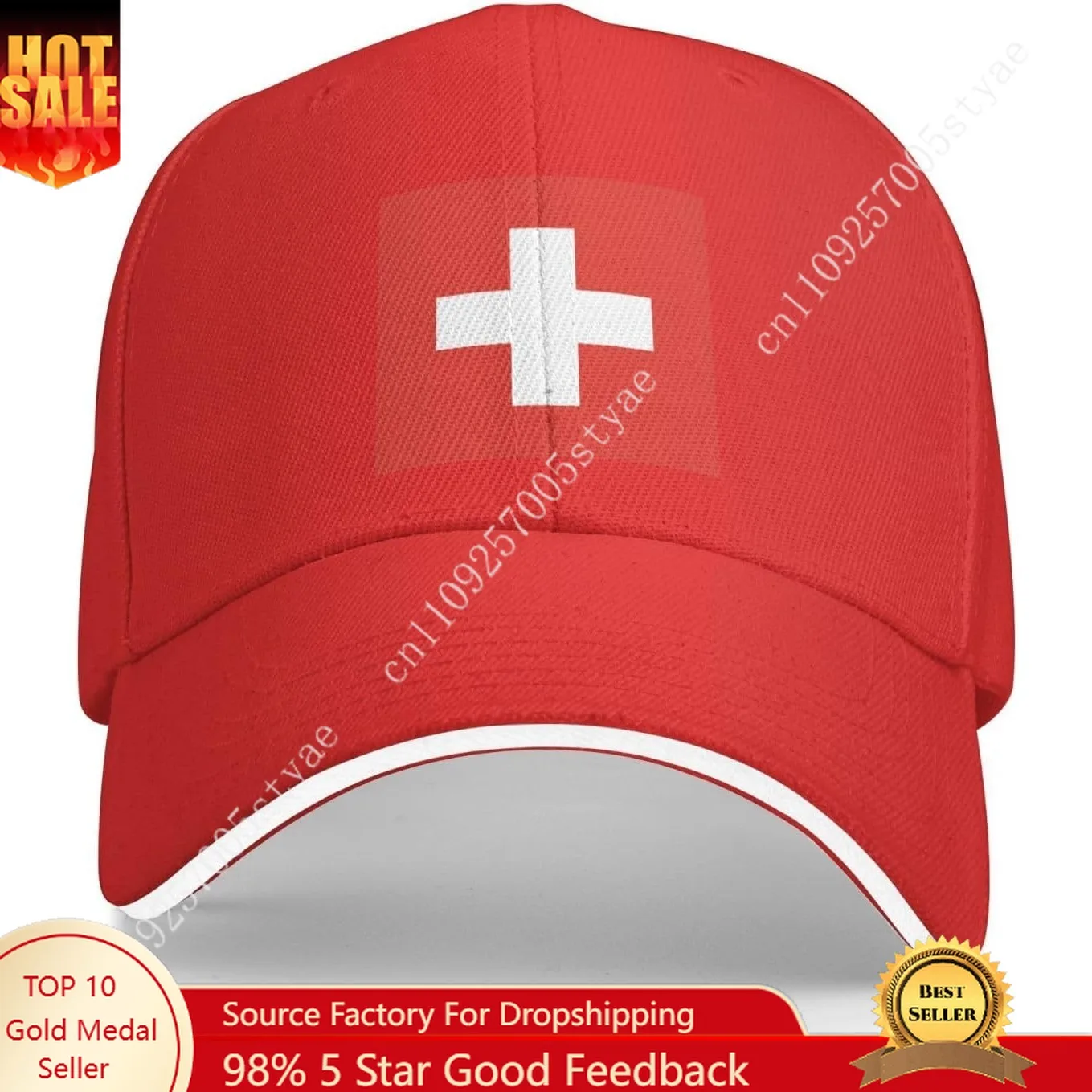 

Switzerland Flag Baseball Cap Man Woman Fashion Sunhat Adjustable Snapback Hat Outdoor Dad Hats Casual Trucker Caps