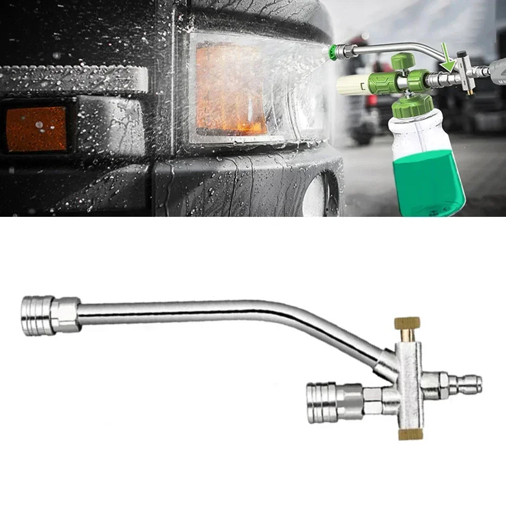 1Pc Foam Pot Accessories Adjustable Water Flow High-Pressure Cleaner Nozzle: Stainless Steel Foam Pot Accessories Cleaning Parts