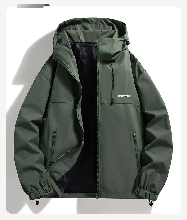 Unisex-Wanderjacken, wasserdicht, winddicht, für Frühling und Herbst, Trekkingjacke, Damen-Windjacke, Outdoor-Angel- und Campingjacke, Paarjacken. – Detail 12