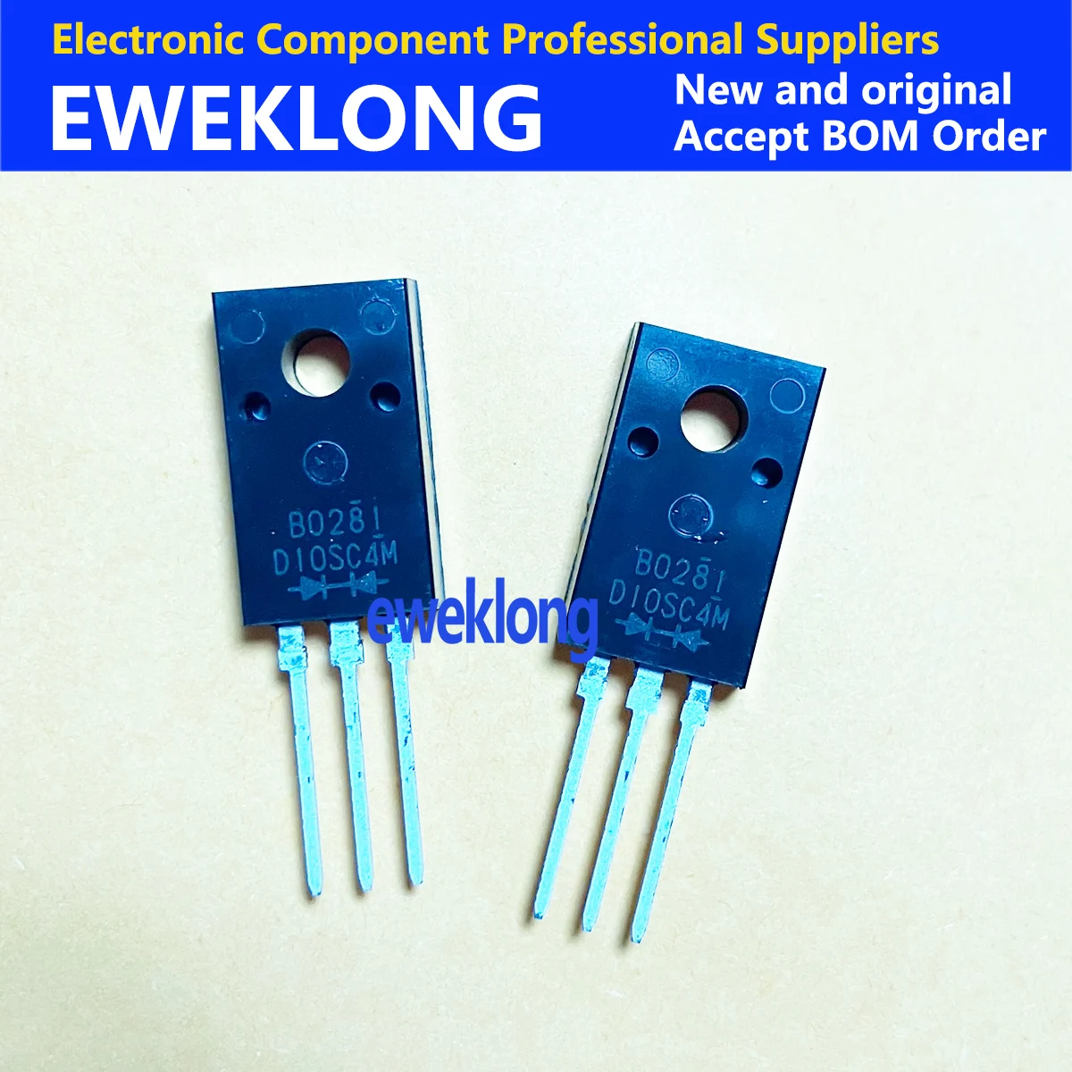 3pcs*D10SC4M TO-220F MOS Chip