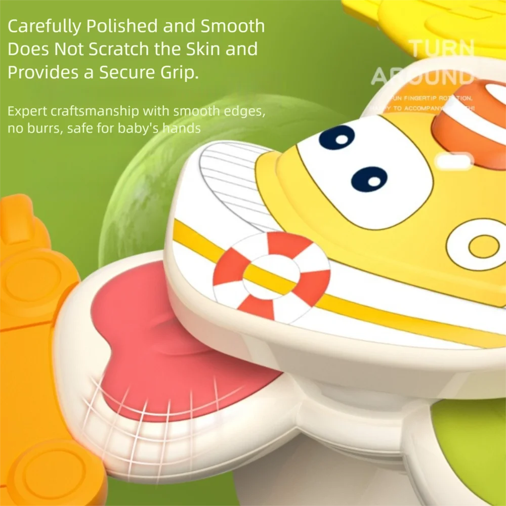 4 قطع من لعبة الغزل الكرتونية اللطيفة المبتكرة مثيرة للاهتمام مع كوب شفط لعبة الاستحمام للأطفال #2