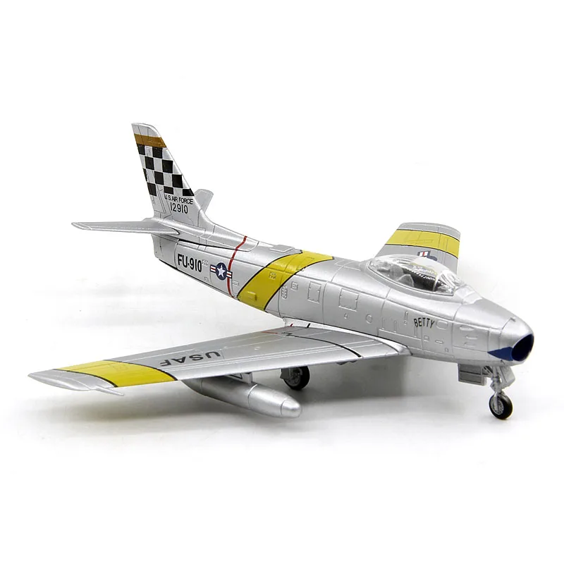 1/100 Scale U.S. Air Force F-86F Sabre Militarized Combat Aircraft FU-910 North American Aviation F86 Finished Plane Model Gift