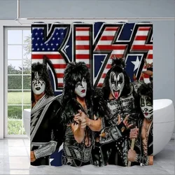 Rock-kiss Shower Things for The Bathroom Accessories Folding Partition European Curtain Curtains Bath Bedrooms Sets Full Set