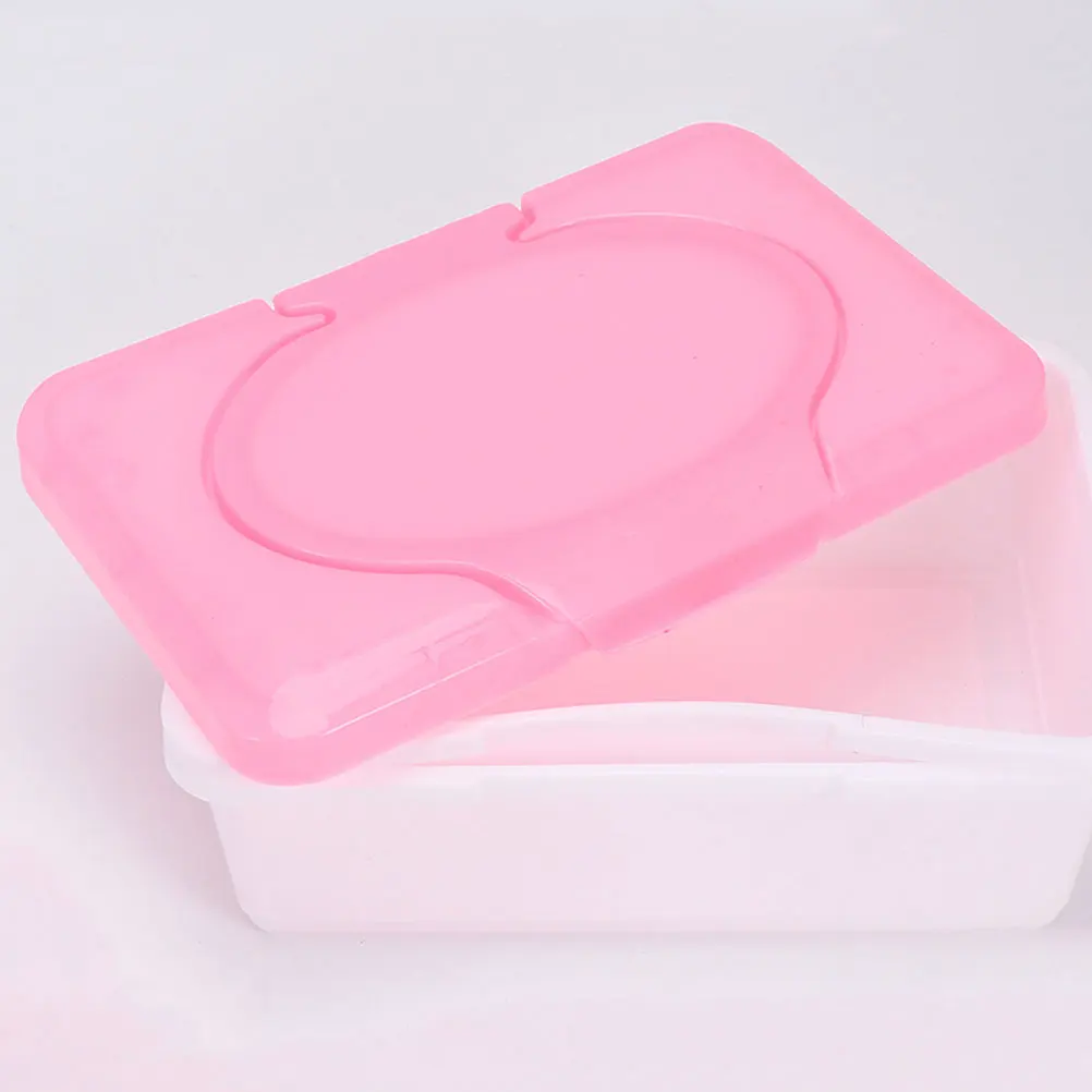 

Eco Friendly Reusable Wipes Dispenser Box Bathroom Travel Portable Wet Tissue Container Holder Plastic Material Compact Design
